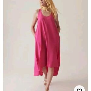 Elegant Pink Sleeveless Dress